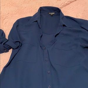 Navy blue blouse